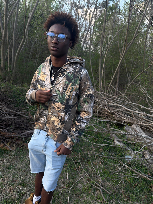Camo palm hoodie